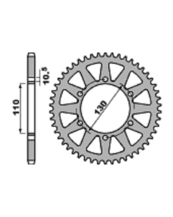 SPROCKETS PBR REAR 0504-38