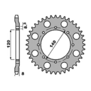 SPROCKETS PBR REAR 0506-43