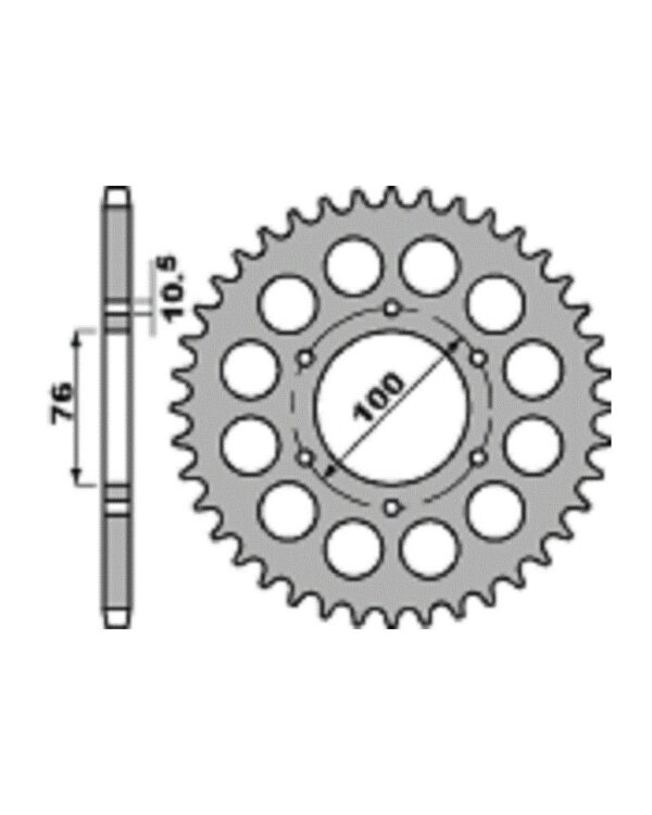 SPROCKETS PBR REAR 0818-41