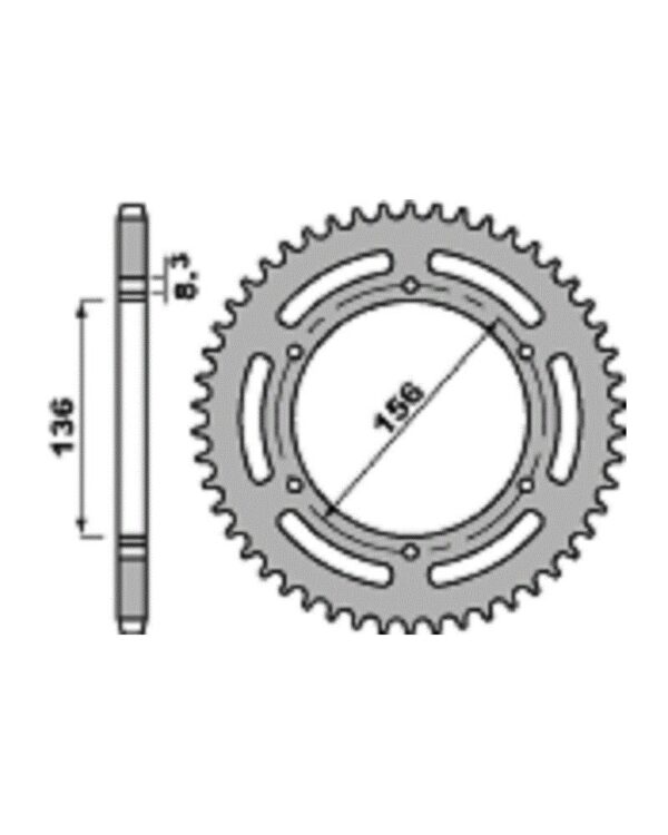 SPROCKETS PBR REAR 0830-45