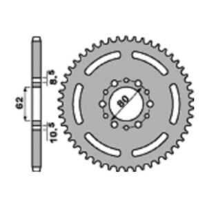 SPROCKETS PBR REAR 0845-44