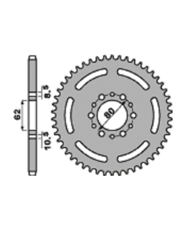 SPROCKETS PBR REAR 0845-45