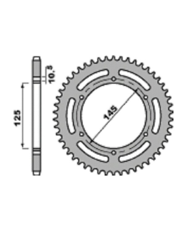 SPROCKETS PBR REAR 0866-46