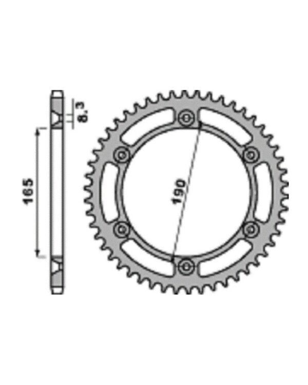 SPROCKETS PBR REAR 0896-50
