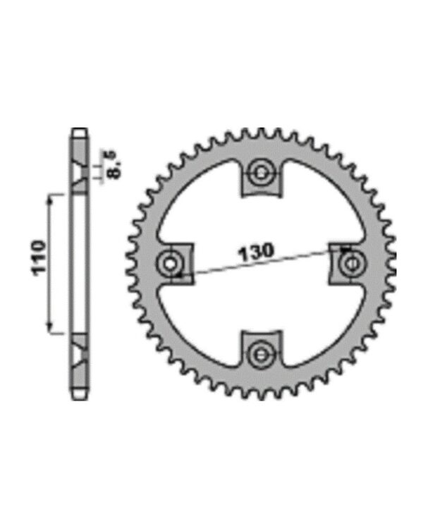 SPROCKETS PBR REAR 4306-56