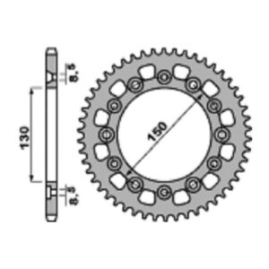 SPROCKETS PBR REAR 4308-44