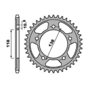 SPROCKETS PBR REAR 4343-42