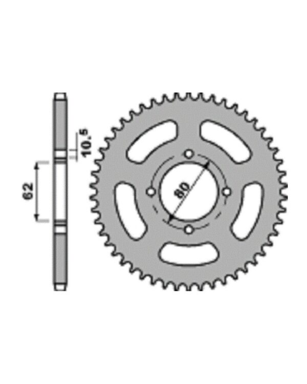 SPROCKETS PBR REAR 4344-43