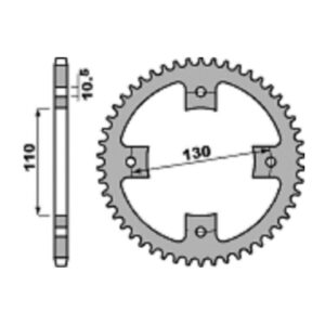 SPROCKETS PBR REAR 4355-50