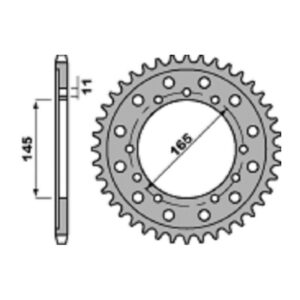 SPROCKETS PBR REAR 4367-44