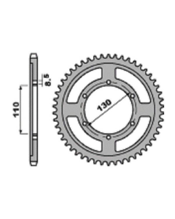 SPROCKETS PBR REAR 4372-46
