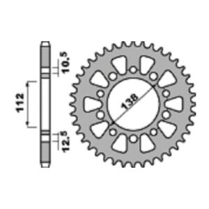SPROCKETS PBR REAR 4384-44