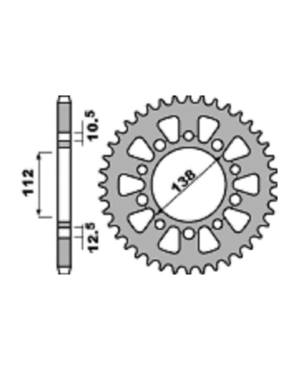 SPROCKETS PBR REAR 4384-46