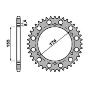 SPROCKETS PBR REAR 4392-45
