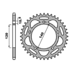 SPROCKETS PBR REAR 4397-47