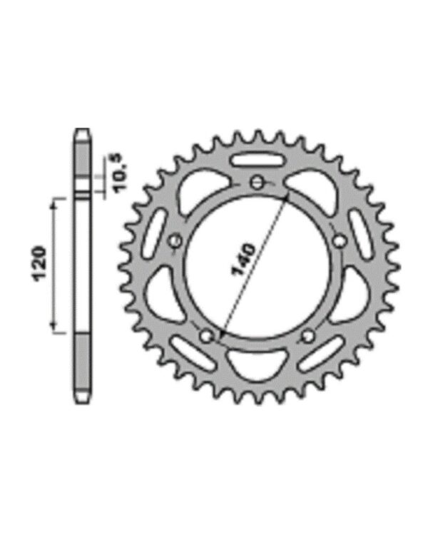 SPROCKETS PBR REAR 4397-50