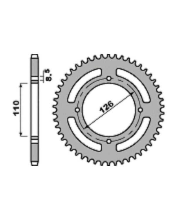 SPROCKETS PBR REAR 4418-49