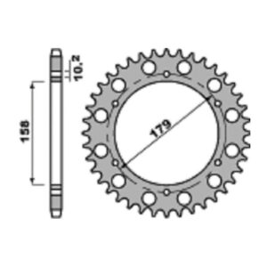 SPROCKETS PBR REAR 4427-45