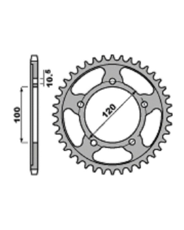 SPROCKETS PBR REAR 4447-47