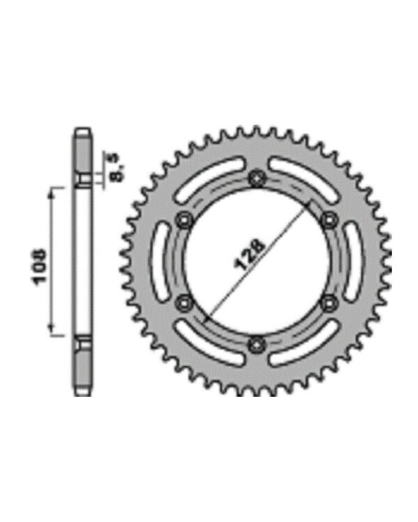 SPROCKETS PBR REAR 4488-57