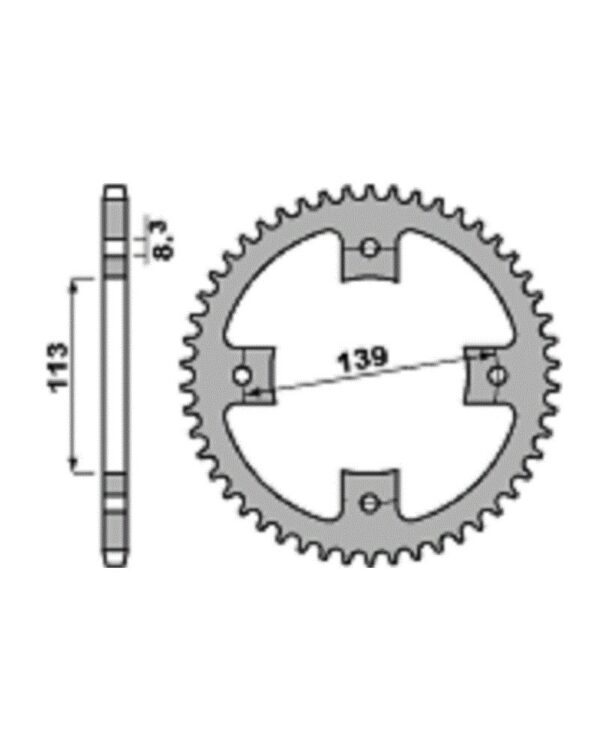 SPROCKETS PBR REAR 4509-37