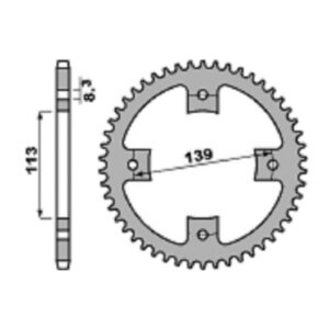 SPROCKETS PBR REAR 4509-38