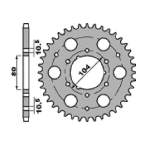 SPROCKETS PBR REAR 4578-36