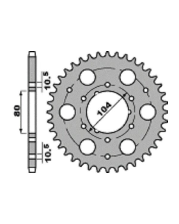 213-R-4578-36#1.jpg. PBR Rear Sprocket 4578-36