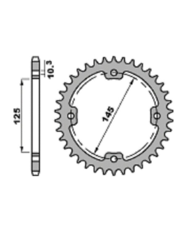 SPROCKETS PBR REAR 4588-39