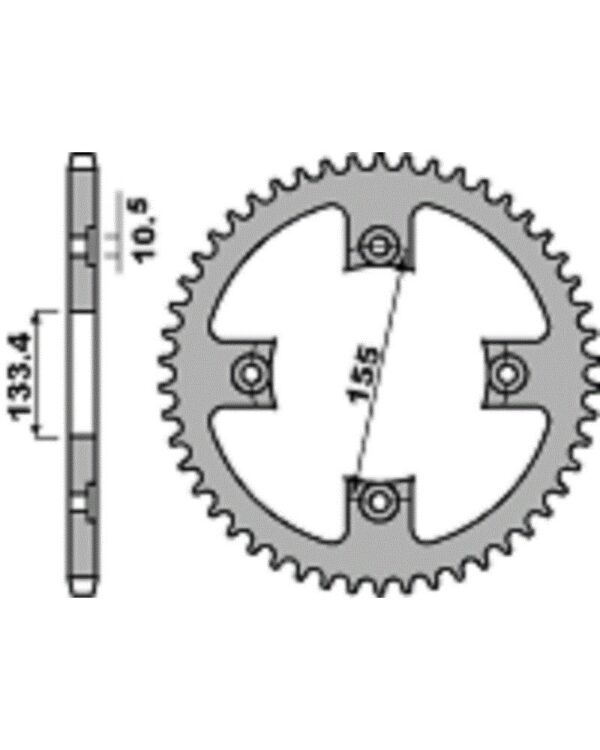 SPROCKETS PBR REAR 4638-37