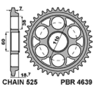 SPROCKETS PBR REAR 4639-39