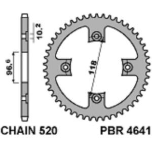 SPROCKETS PBR REAR 4641-42