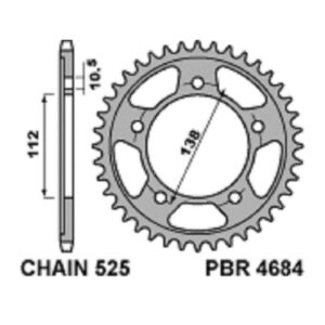 SPROCKETS PBR REAR 4684-41