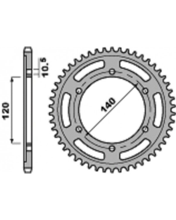 SPROCKETS PBR REAR 5301-45