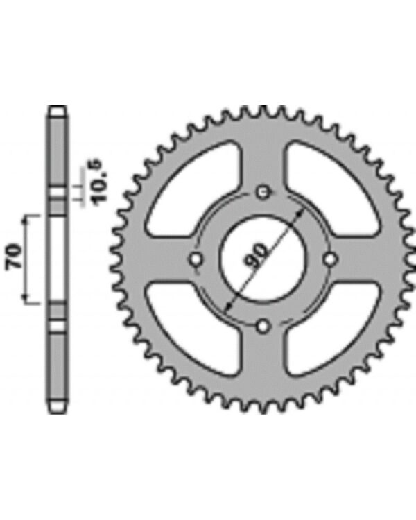 213-R-5302-43#1.jpg. PBR Rear Sprocket 5302-43