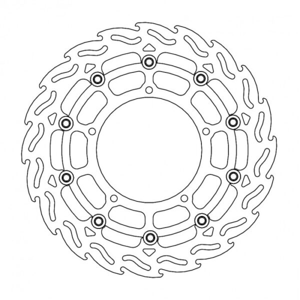 Moto-Master Flame Brake Disc - Front Right Yamaha YZF-R1