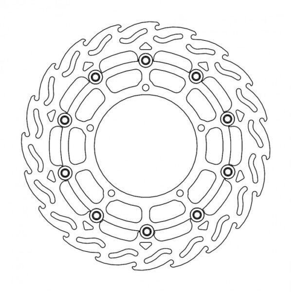 Moto-Master Flame Brake Disc - Front Left Yamaha YZF-R1