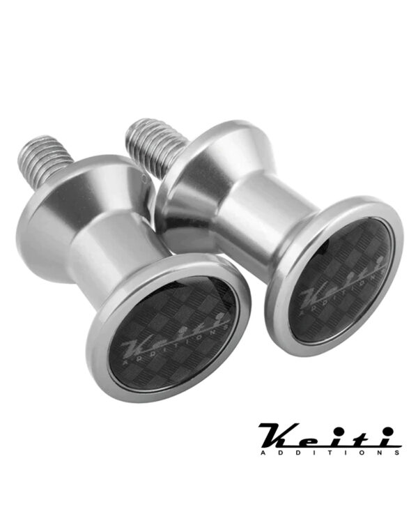 Keiti Swingarm Bobbins - 10mm - Silver