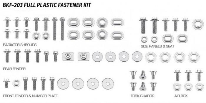 PLASTICS FASTNER KIT MSD YZ250F 14-18/YZ450F 14-18