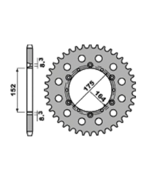 SPROCKETS PBR REAR 0856-50