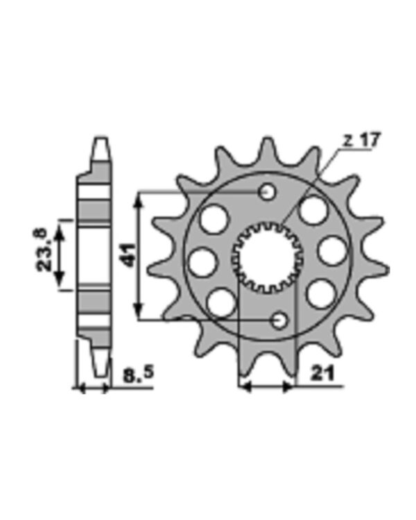 SPROCKETS PBR FRONT 2071-15
