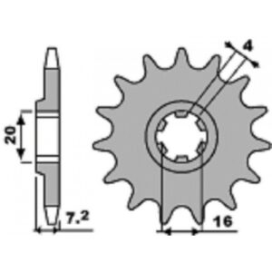 SPROCKETS PBR FRONT 413-12