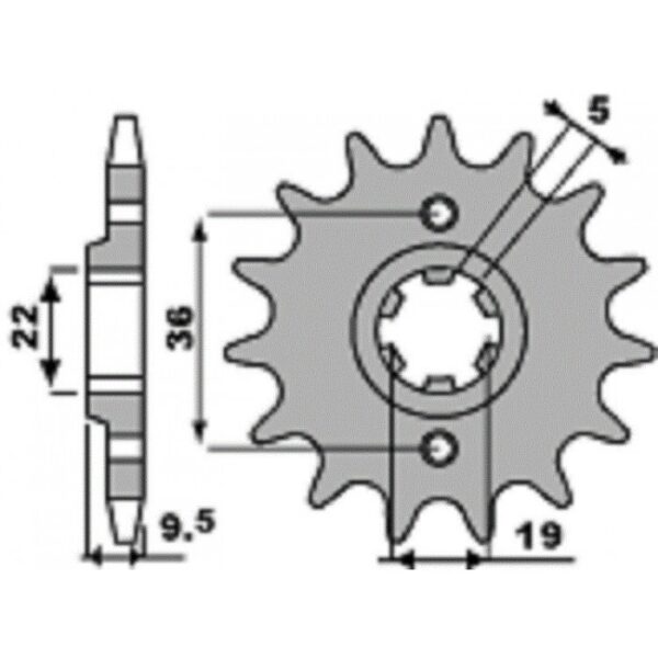 SPROCKETS PBR FRONT 337-14