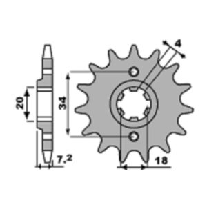 SPROCKETS PBR FRONT 329-12