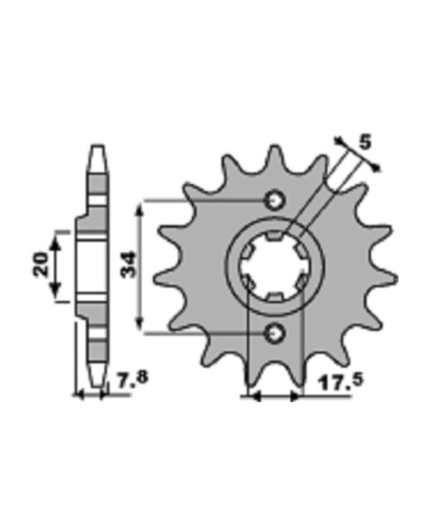 SPROCKETS PBR FRONT 279-13