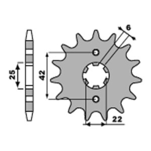 SPROCKETS PBR FRONT 278-17