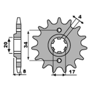 SPROCKETS PBR FRONT 267-13