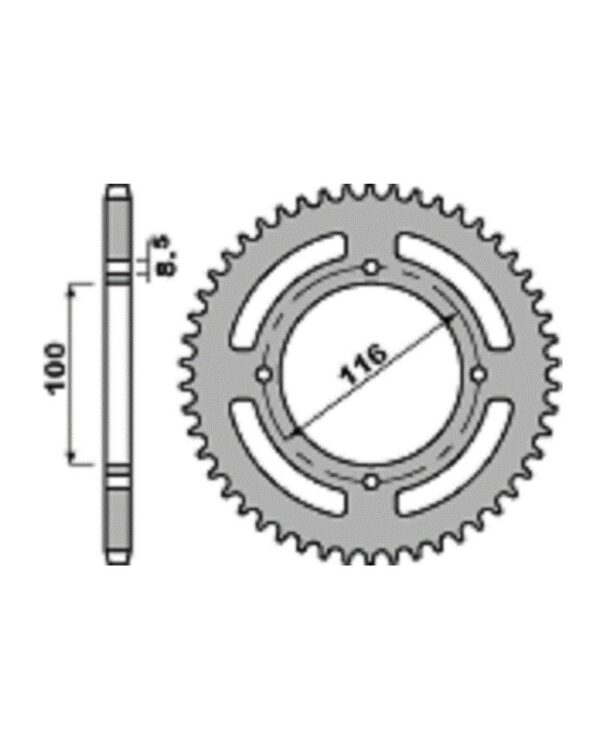SPROCKETS PBR REAR 0467-51