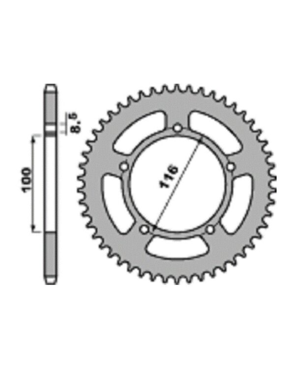 SPROCKETS PBR REAR 0464-46
