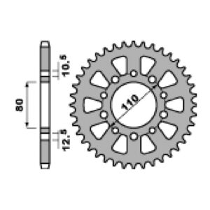 SPROCKETS PBR REAR 0334-41